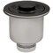 Ruvati Deep Basket Strainer Drain for Kitchen Sinks all Metal 3-1/2 inch Gunmetal Black Stainless Steel RVA1027BL - alternate 2